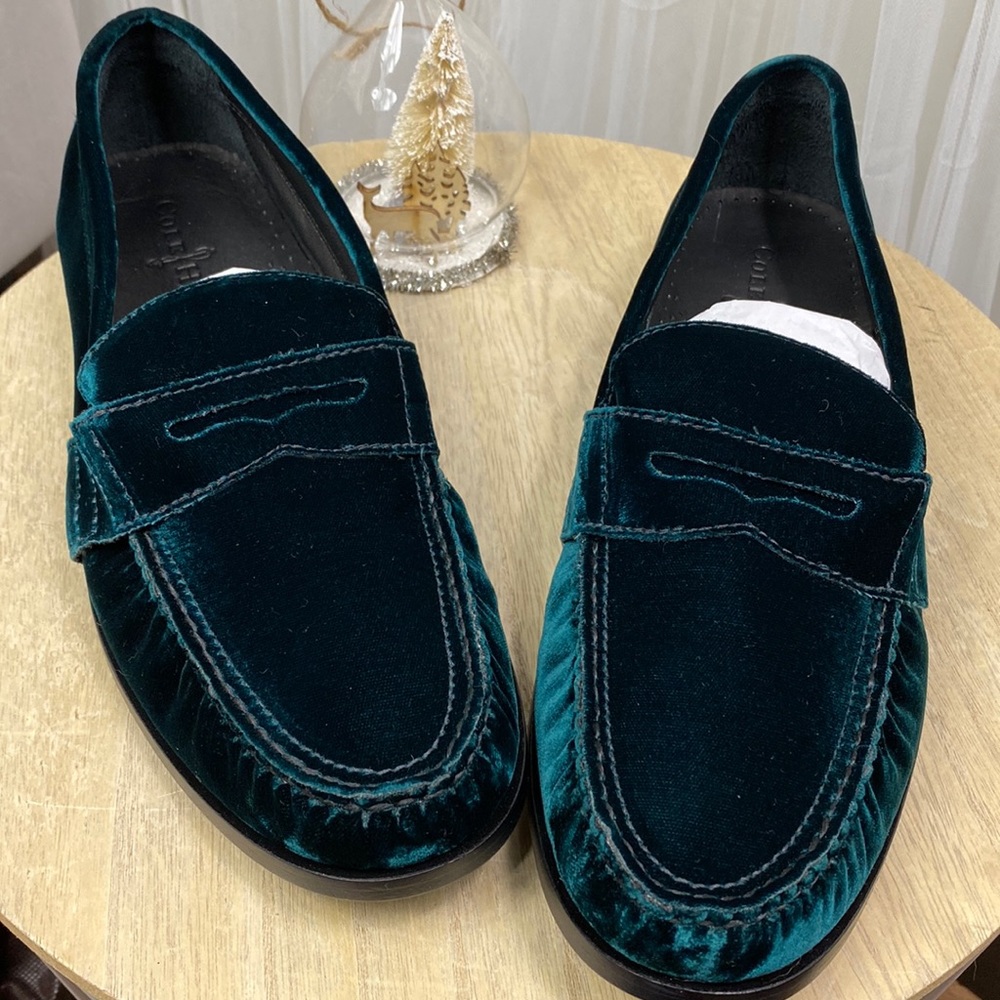 🎉HP🎉Cole Han “Air Monroe” velvet penny loafers